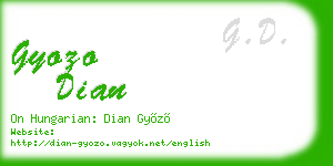 gyozo dian business card