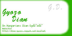 gyozo dian business card